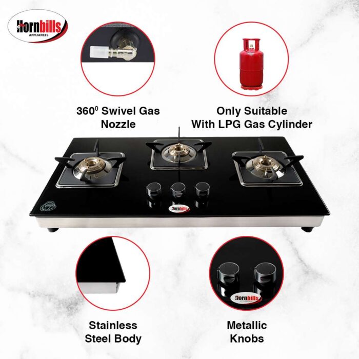 Hornbills Grace10 3B HOB Design with Sq. Pan Support (Automatic) - Image 3