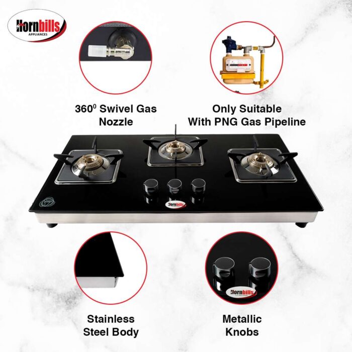 Hornbills Grace10 3B HOB Design with Sq. Pan Support (Automatic) - Image 4